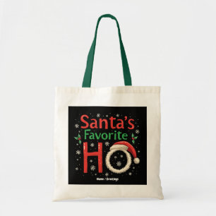 Bolsa Tote Papais noeis de Natal Engraçados Favoritos Ho Xmas