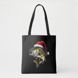 Bolsa Tote Papais noeis de pescado felizes pescando pasto pes