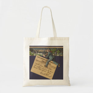 Bolsa Tote Papais noeis de Vintage - Letra de Natal
