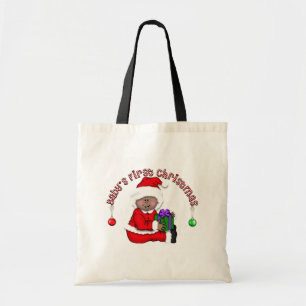 Bolsa Tote Papais noeis Elf Baby T-shirts e presentes
