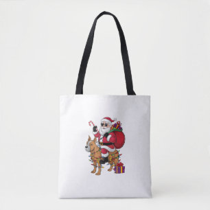 Bolsa Tote Papais noeis Engraçados Que Dirigem Staffordshire 