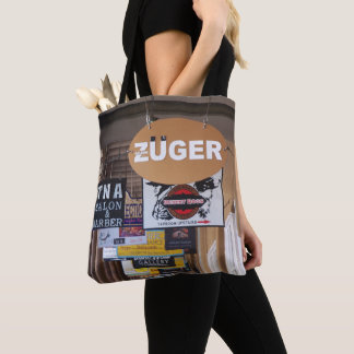 Bolsa Tote Papais noeis Fe, placas laterais do centro NM