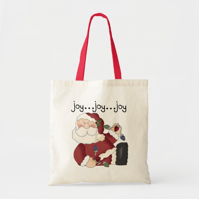 Bolsa Tote Papais noeis Joy T-shirts e presentes (Frente)