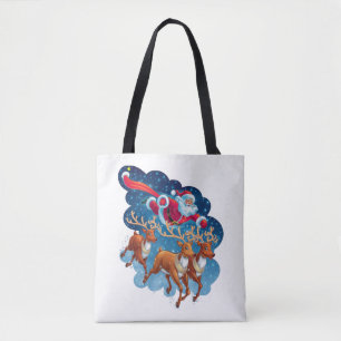 Bolsa Tote Papais noeis Sleigh Adventure