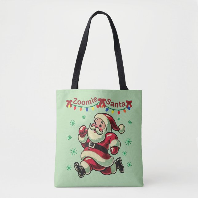 Bolsa Tote Papais noeis Zoomie Natal (Frente)