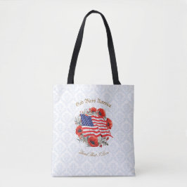 Bolsa Tote Papas de Bandeira Deus abençoe Americana Patriótic