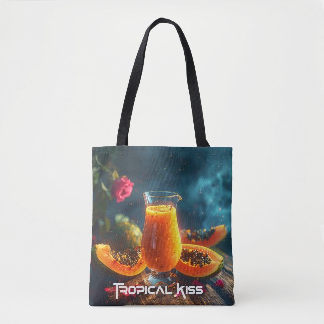 BOLSA TOTE PAPAYA - BEIJO TROPICAL (Frente)