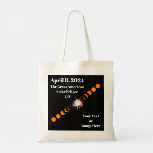 Bolsa Tote Papel de Eclipse Solar Total 2024