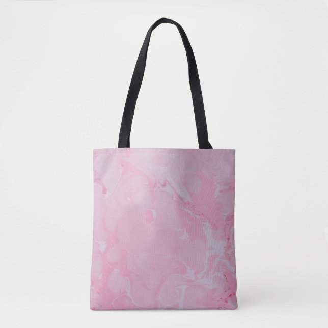 Bolsa Tote Papel de parede abstrato cor-de-rosa (Frente)