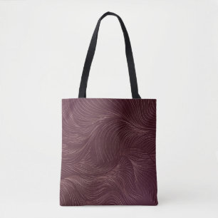 Bolsa Tote Papel de parede de ouro de luxo. Art Deco Pattern.