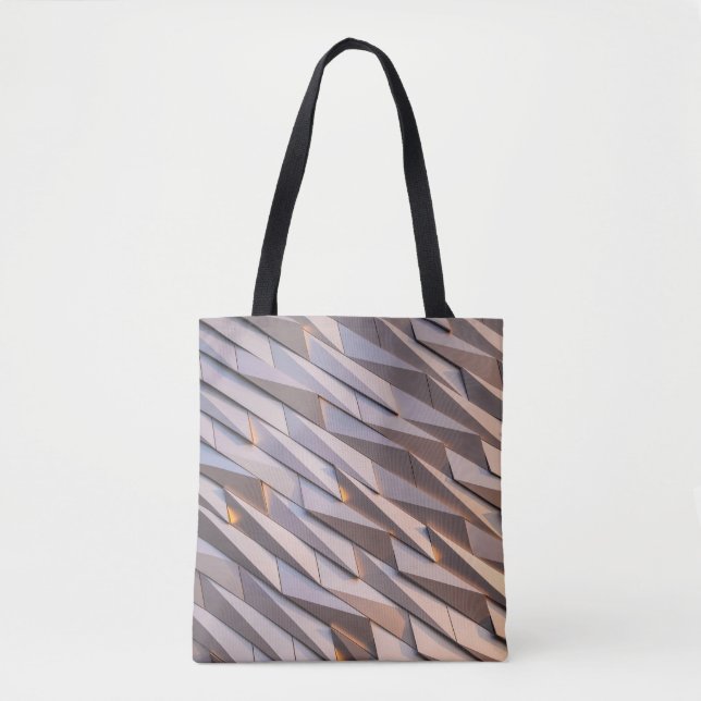 Bolsa Tote PAPEL DE PAREDE DIGITAL cinza (Frente)