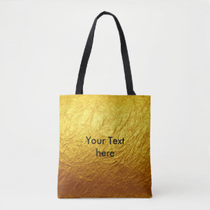 Bolsa Tote PAPEL DOURADO PURO PADRÃO + texto/foto