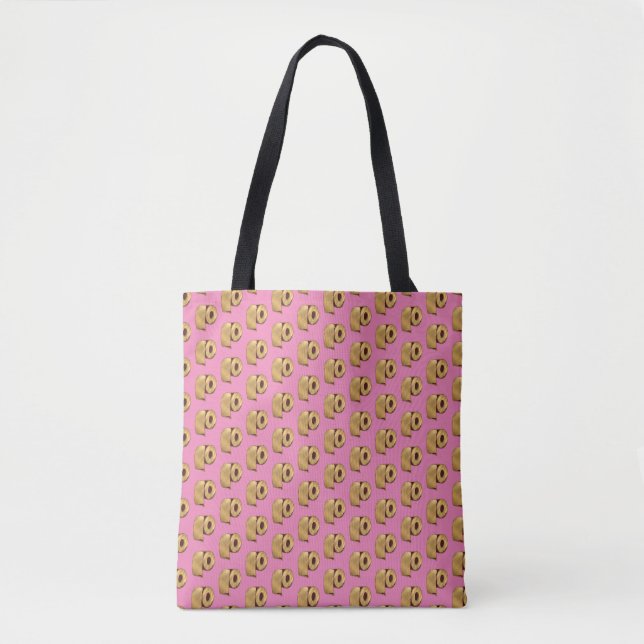 Bolsa Tote Papel Higiênico Dourado (Frente)