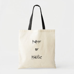 Bolsa Tote papel ou plástico