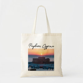 Bolsa Tote Paphos Castle Sunset e Assinatura