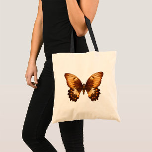 Bolsa Tote Papilio Aegus Brown Butterfly Inseto Tote Bag