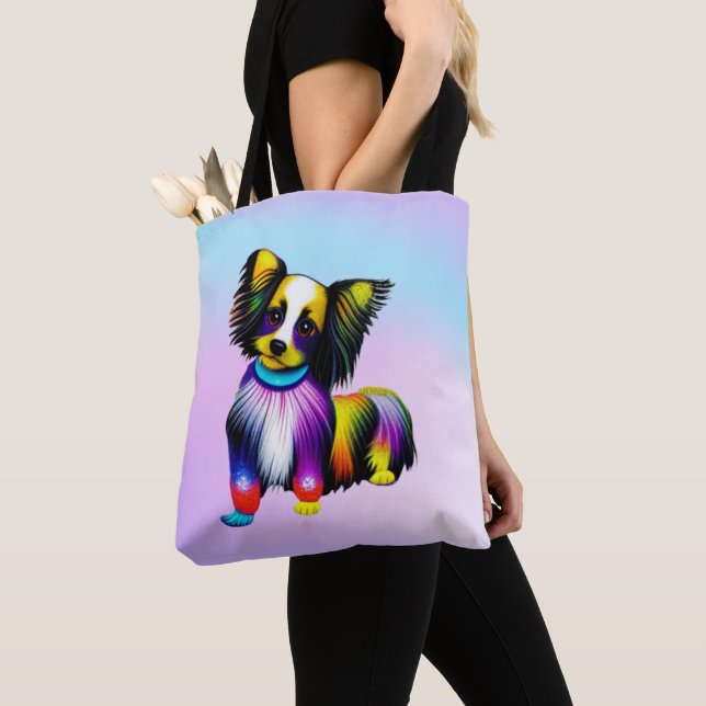 Bolsa Tote Papillion Pop Art Pastel (Close Up)