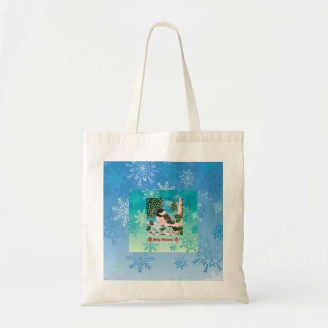 Bolsa Tote Papo de Toutinegra de Natal (Frente)