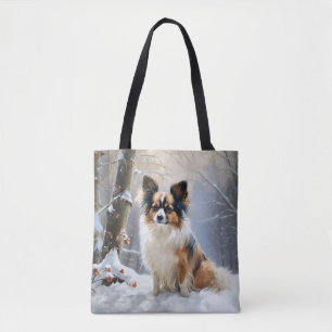 Bolsa Tote Papoila Deixe Nevar Natal