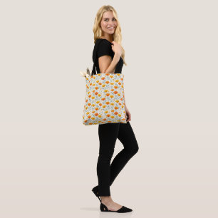 Bolsa Tote Papoulas Laranja da Califórnia Flores