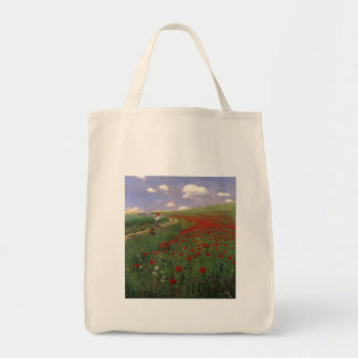 Bolsa Tote Papoulas no Campo SZINYEI MERSE, Pál flor vermelha
