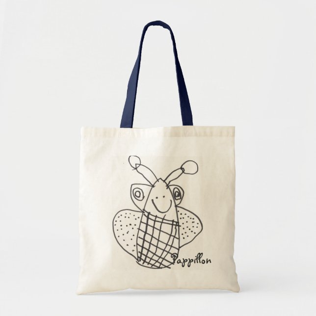 Bolsa Tote Pappillon - desenho infantil (Frente)