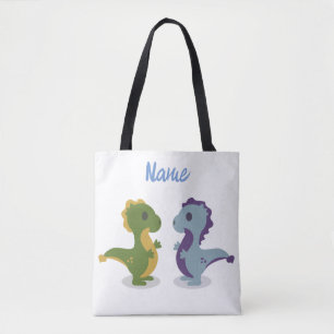 Bolsa Tote Par de Dinossauro Cólvora Troço_Trova