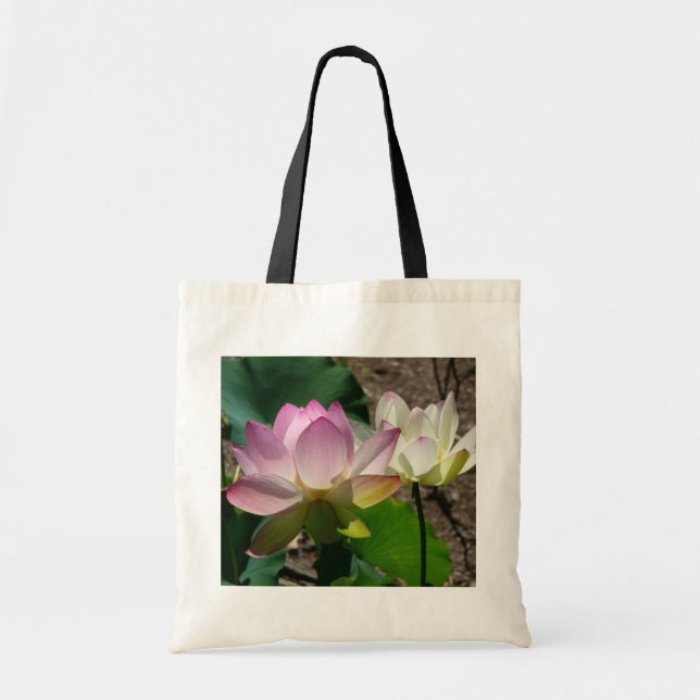 Bolsa Tote Par de Flores de Lotus I (Frente)