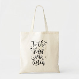Bolsa Tote Para as Estrelas que Escutam