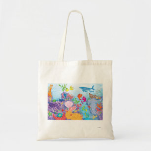 Bolsa Tote Para baixo no oceano