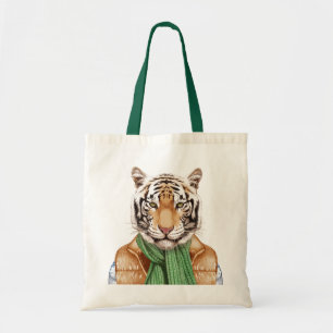 Bolsa Tote Para baixo tigre da veste