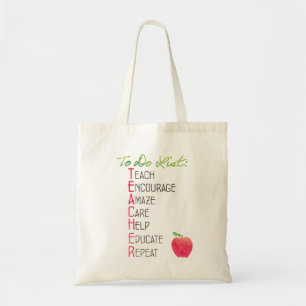Bolsa Tote Para fazer a lista para a tipografia de Apple dos