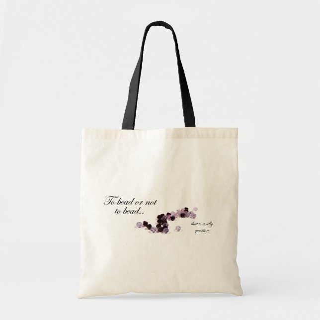 Bolsa Tote Para perlar ou não perlar a sacola (Frente)