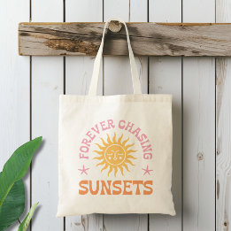 Bolsa Tote Para sempre perseguindo Pôrs do sol Beach