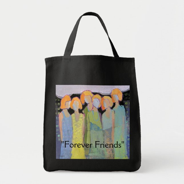 Bolsa Tote "Para sempre sacola dos amigos" (Frente)