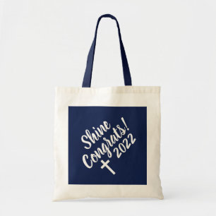 Bolsa Tote Parabéns White Cross Time to Shine Graduation Blue