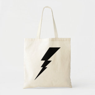 Bolsa Tote Parafuso de raio preto