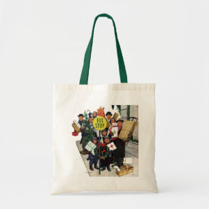 Bolsa Tote Paragem do autocarro no Natal