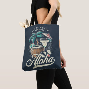 Bolsa Tote Paraíso da Praia Aloha – Vibrações de Verão Tropic