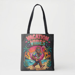Bolsa Tote Paraíso da Praia Bigfoot Vibrações de Férias de Ve