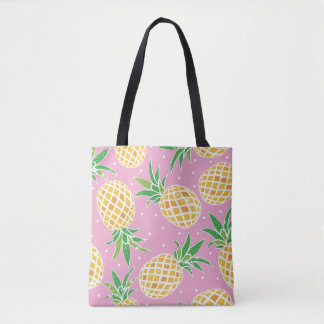 Bolsa Tote Paraíso do Abacaxi: Padrão Tropical