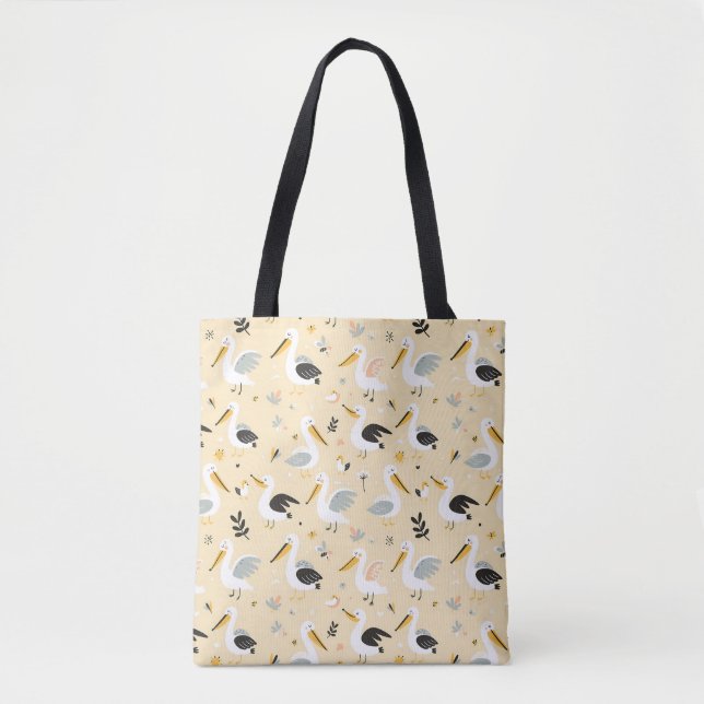 Bolsa Tote Paraíso Pelicano Whimsical (Frente)