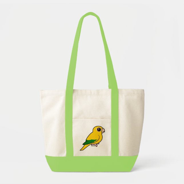 Bolsa Tote Parakeet do ouro de Birdorable (Frente)