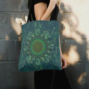 Bolsa Tote parametrização de quebra-cabeça de folha de folha 