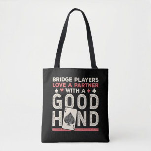 Bolsa Tote Parceiro de Piada do Bridge Player em Boa Mão
