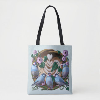 Bolsa Tote Pardais-de-java, Café de Java