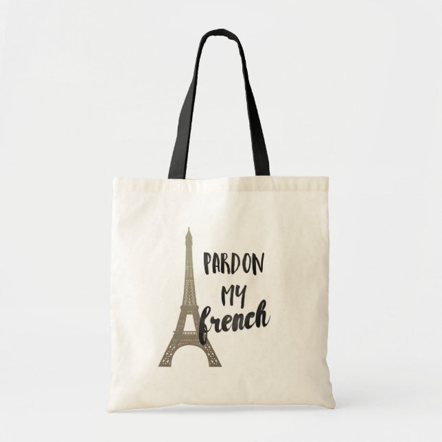 Bolsa Tote Pardon meu francês (Frente)