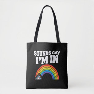 Bolsa Tote Parece Gay Estou Dentro do Orgulho LGBTQ