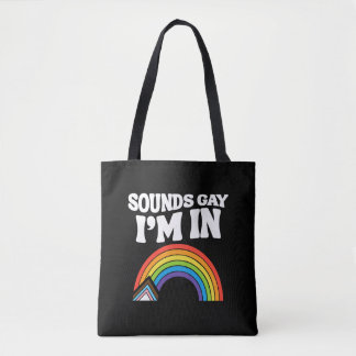 Bolsa Tote Parece Gay Estou Dentro do Orgulho LGBTQ