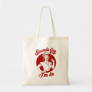 Bolsa Tote Parece Gay Estou Dentro Vintage Lesbiana Cowgirl E